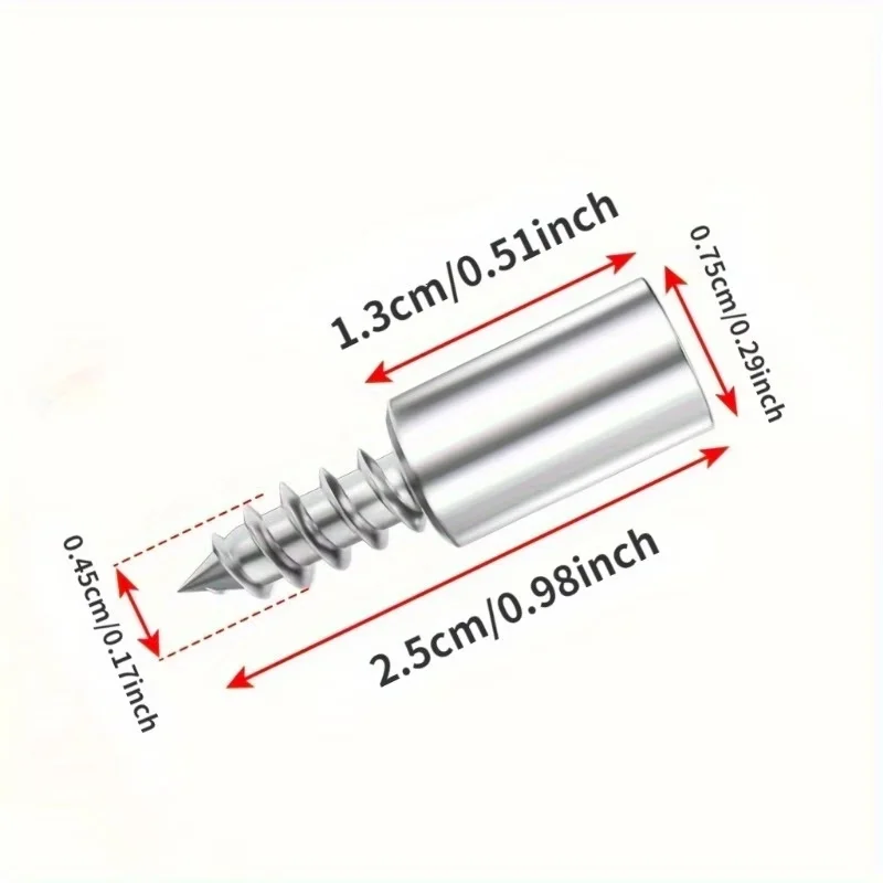 Shelf Bracket, Self Tapping Screws Bracket Shelf Support Pegs, Glass Wood Shelf Peg Heavy Duty Floating Shelf Bracket