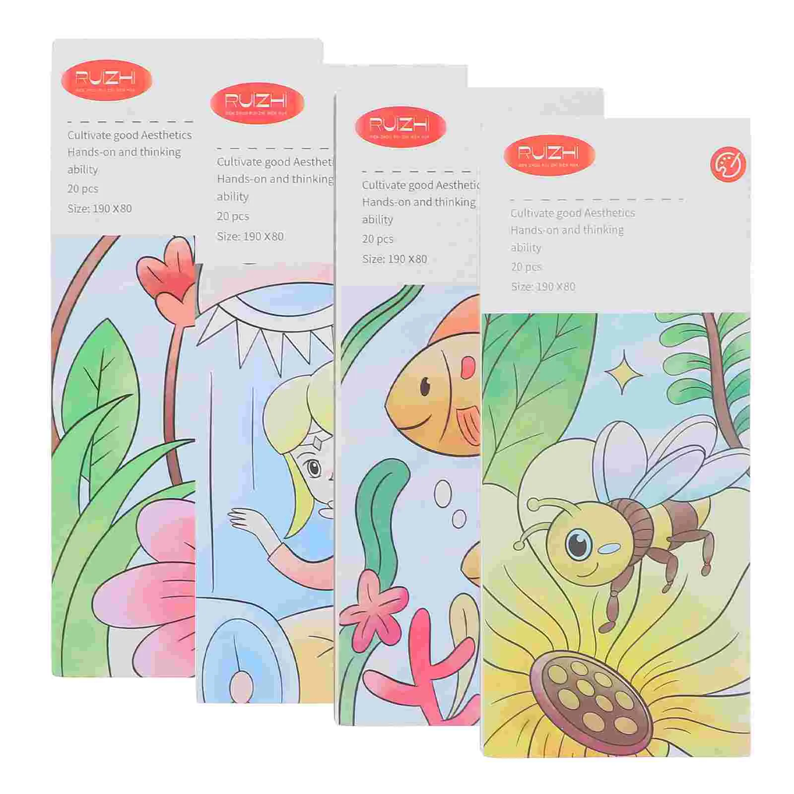 Watercolor Notes Coloring Book Kids Sketch Gift Painting Paper for Sticky Drawing Child Books Bulk