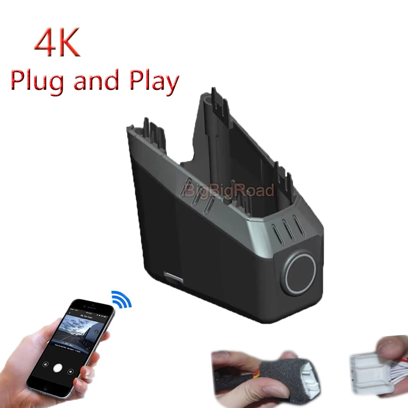 4K Plug And Play For Geely LYNK&CO 01 Lingke PHEV 1.5t DPHEV HALO PLUS 2022 Car Wifi DVR Video Recorder Dash Cam Camera