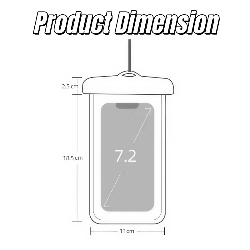 Swimming and Underwater Photography Can Be Done with a Touch-Screen Airbag and a Fluorescent Stick, and a Waterproof Phone Storage Bag