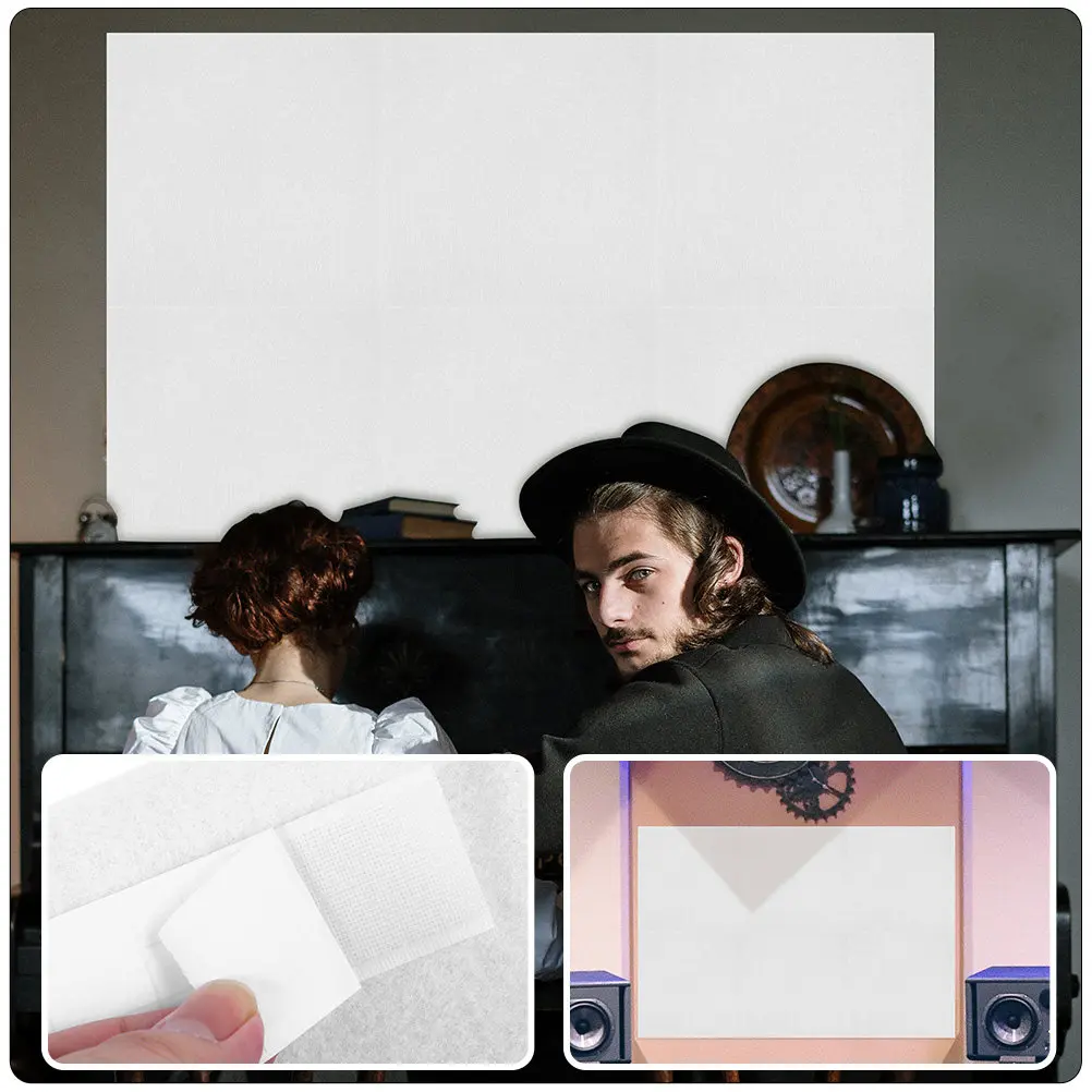 2Pcs Easy Cut Sound Absorbing Felt Panels Dense Acoustic Wall Panels for Recording Studio Office Bedroom Sound Deadening
