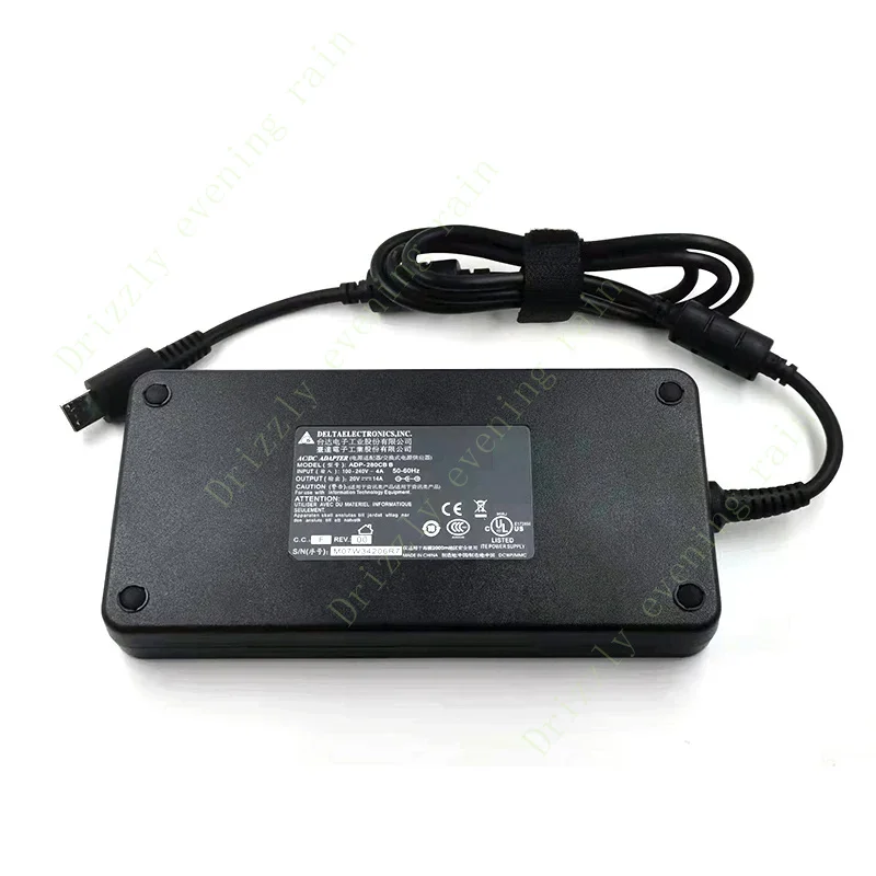 Delta A18-280P1A 20V 14A 280W ADP-280BB B AC Power Adapter Charger For MSI GE75 Raider 9SG-423CA GE66 12UH-477UK 12UHS