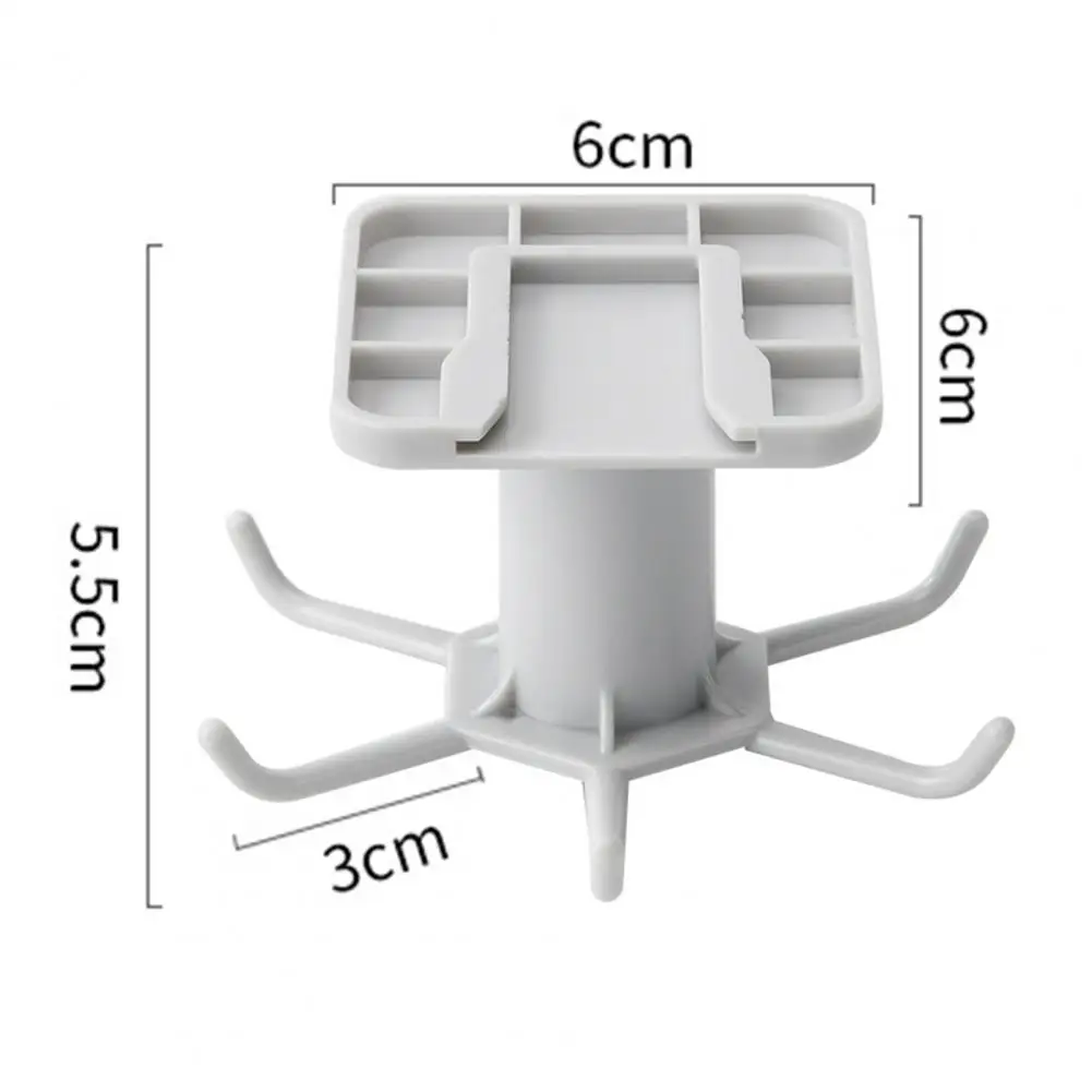Kitchen Spoon Hanger Kitchen Utensil Hanger Rack 360° Rotating Spoon Ladle Storage Hook Self-adhesive under Cabinet Organizer