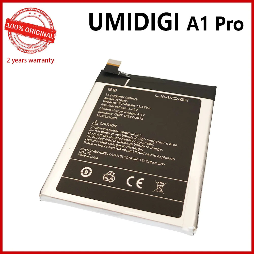Original A1 Pro Battery for UMI Umidigi A1 Pro, 3150mAh, High Quality Battery with Tools, New