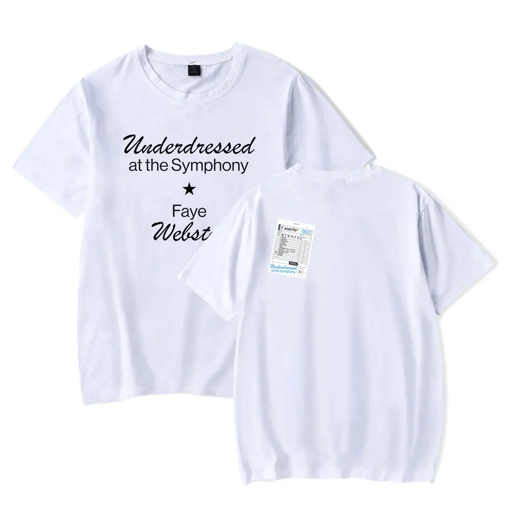 Faye Webster Underdressed At The Symphony Short Sleeve Tee Women Men Crewneck Fashion T-shirt Unisex Tops