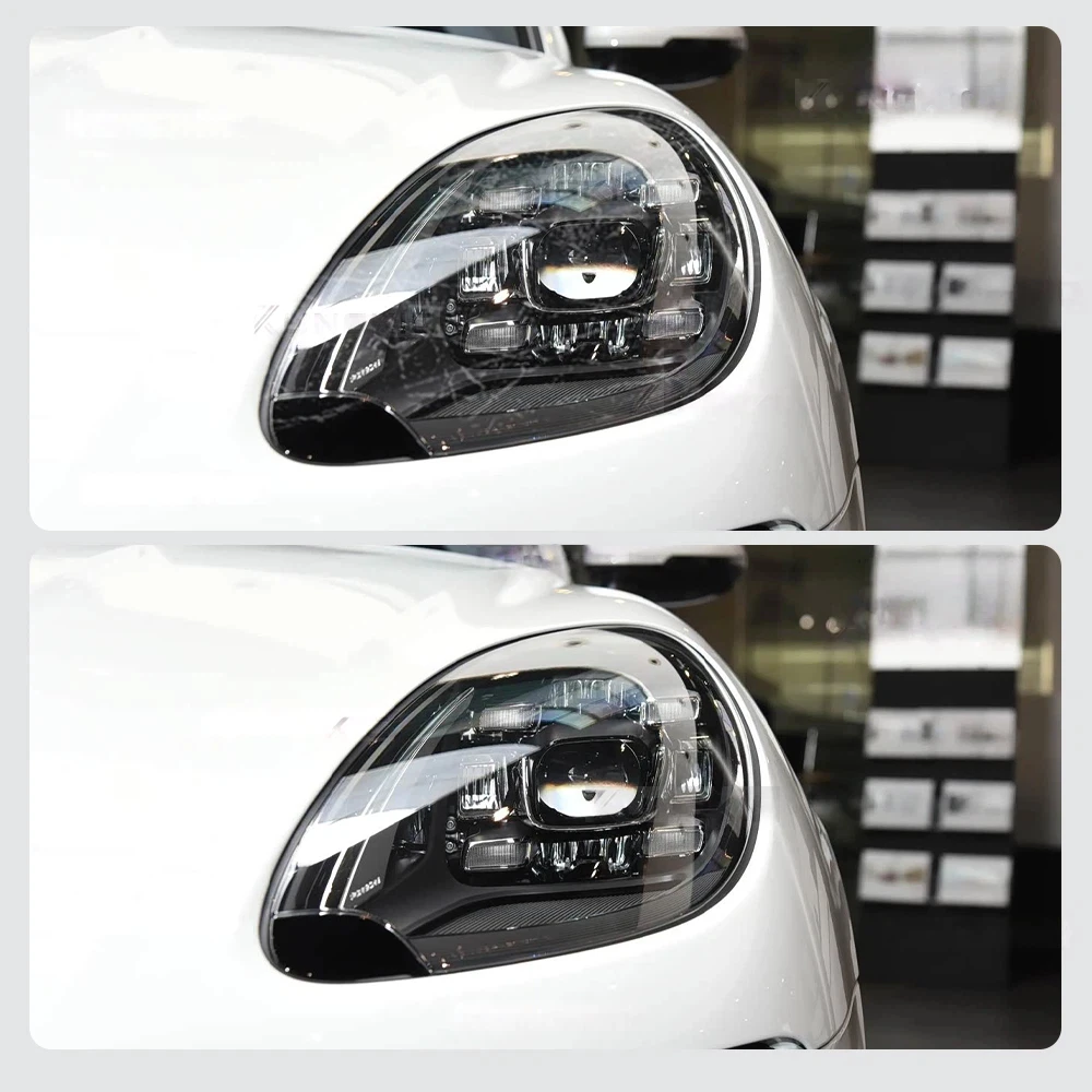 

For Porsche Macan 2014 2015 2016 2017 Car Headlight Film Clear Smoked Protective Anti-scratch Sticker Exterior TPU Accessories