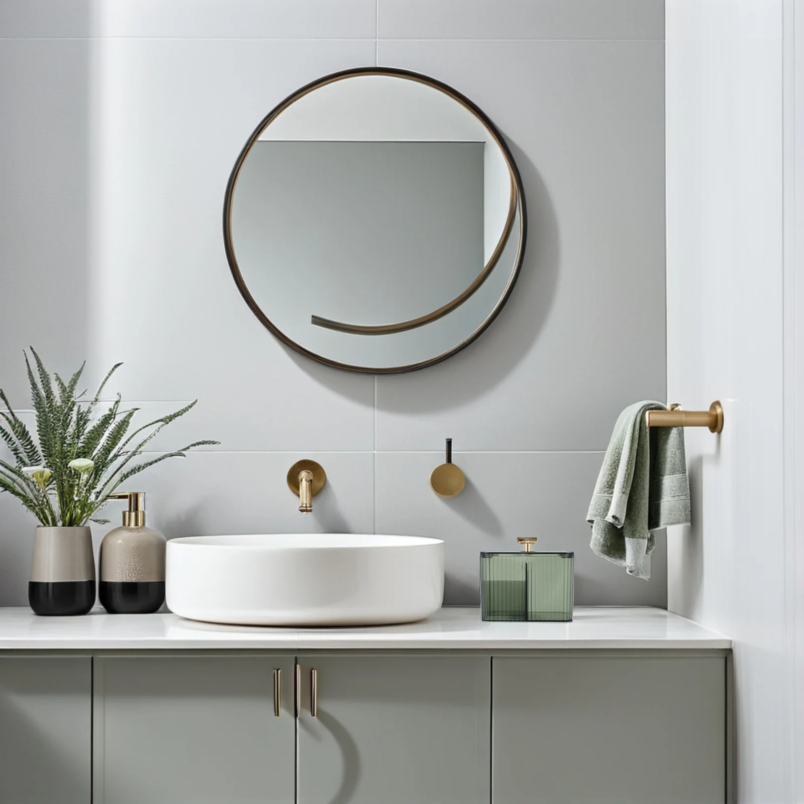 

Transparent Cotton Pad Holder with Divided Compartments for Makeup Storage Vanity Organizer Lipstick Bathroom Desk