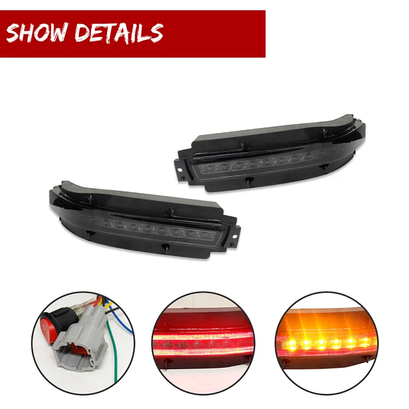 4-in-1 LED Rear Fog Light Backup Light Brake Tail Light Dynamic Turn Signal Light For 2003-2009 Nissan 350Z/Z33 White Amber Red
