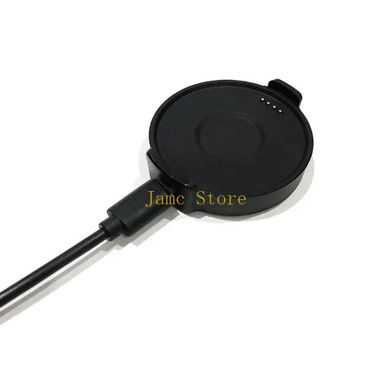 LX0B لـ USB Cradle Smartwatch Power Adapter Dock Stand Black