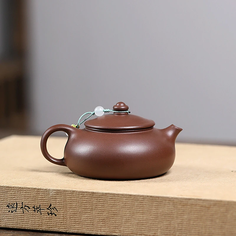 150ml Yixing Purple Clay Teapot Famous Handmade Tea Pot Beauty Tea Infuser Kettle Chinese Traditional Raw Ore Zisha Teaware