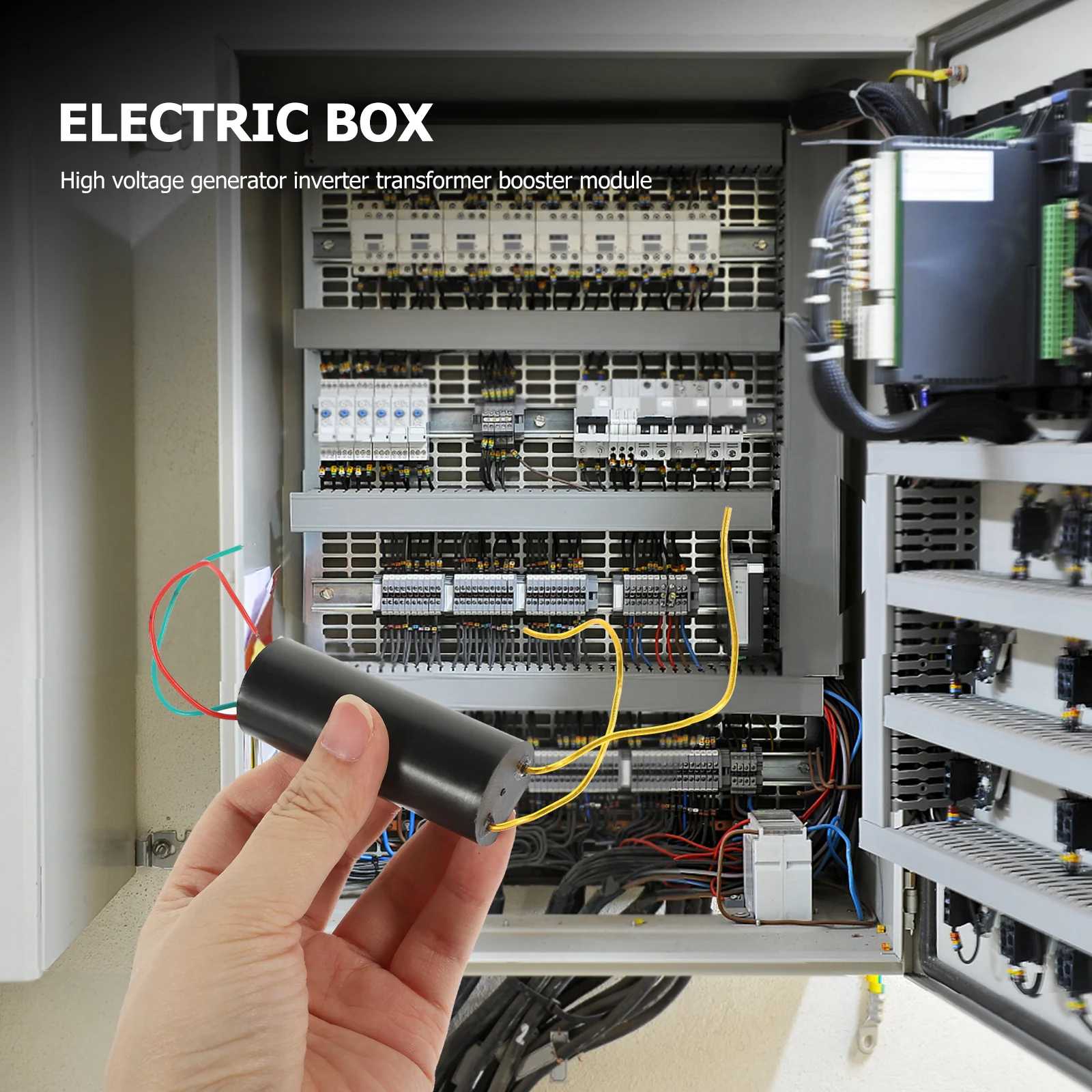 

400Kv Step-Up Module 3-6V High Voltage Generator Inverter Black Coil Booster Device For Plasma Loudspeaker Diy Projects