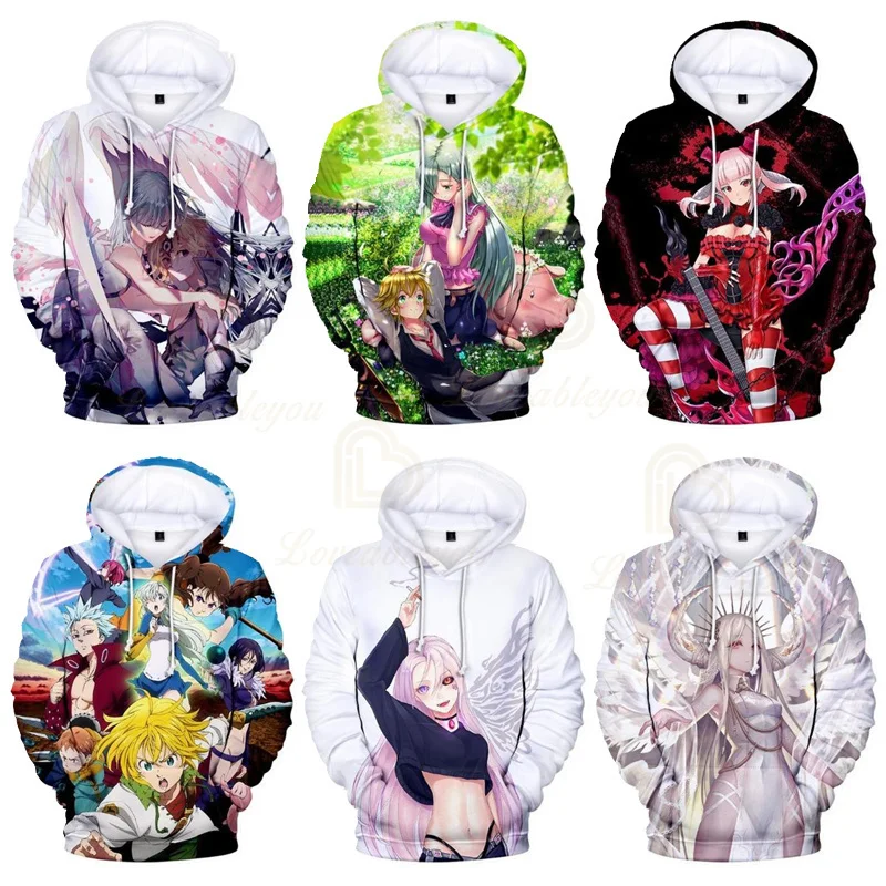 Sweats à capuche de dessin animé mignon pour enfants, manteau mince pour enfants, The Seven Deadly Sins, Anime, Meliodas, PVD, bébés garçons et