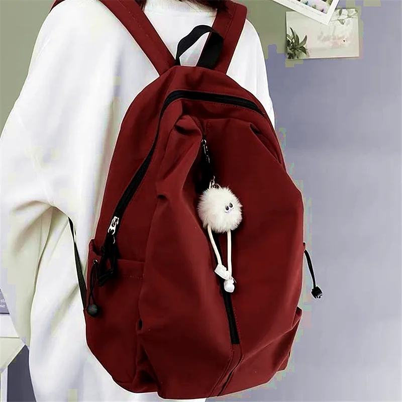 Fashionable Large Capacity Backpack for Students Lightweight Travel School Bag Simple Design College High School Backpack