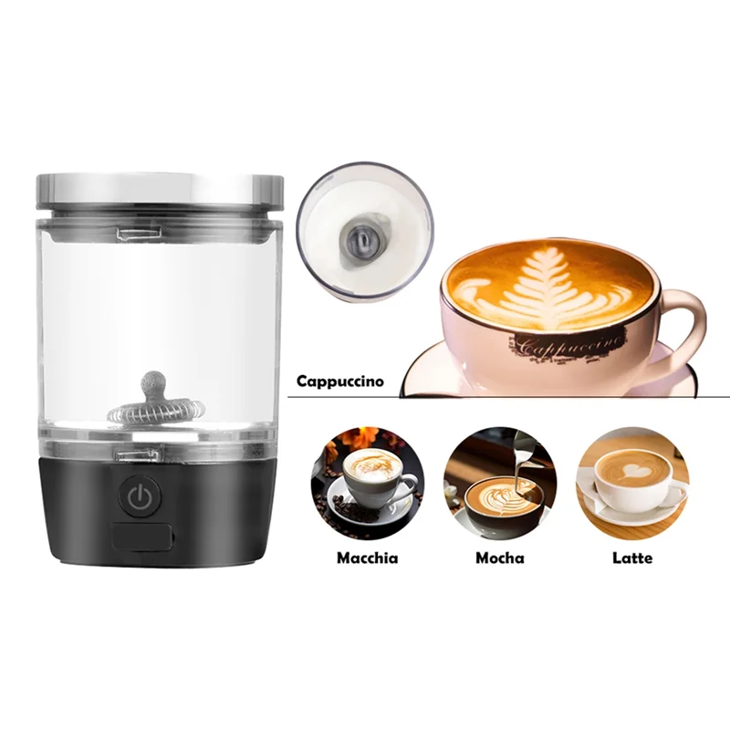 스테인레스 스틸 거품기가 있는 ABBK-우유 거품기 스테인레스 스틸 거품기가 있는 무선 커피 거품기