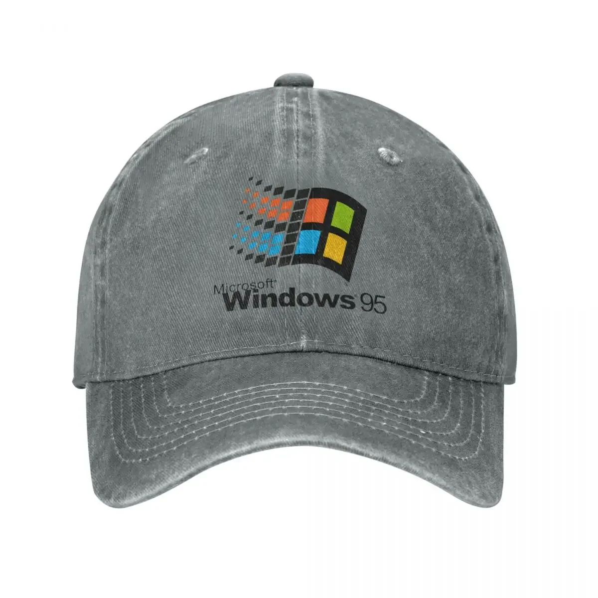 

Windows 95 Vaporwave Baseball Cap Vintage Distressed Cotton Windows95 Computer System Dad Hat for Men Women Outdoor Running Golf