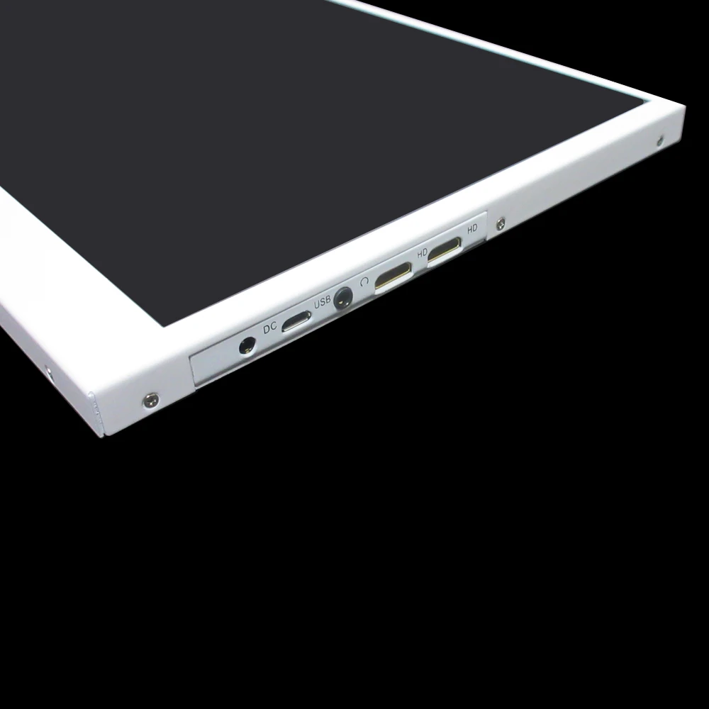 شاشة LCD مقاس 13.3 بوصة 1920 × 1080 + مبيت وحامل، لعرض ألعاب شاشة Raspberry Pi Banana/Orange المساعدة بالكمبيوتر