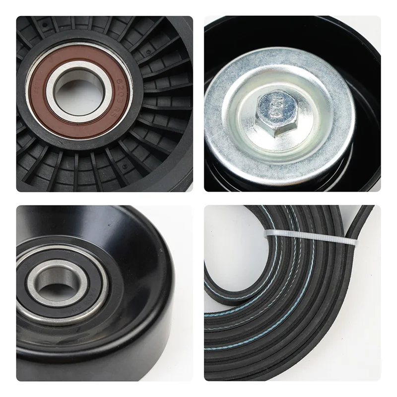 

For Ford F150 F250 F350 Explorer Lincoln Navigator Fit Serpentine Belt Drive Tensioner Pulley Component Kit 90K-38274A