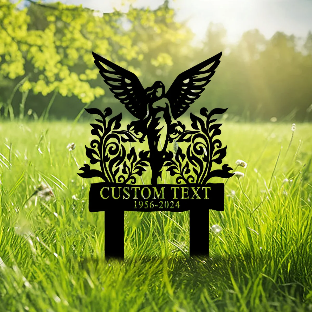 Custom Angel Memorial Stake, Personalized Mom\'s Garden Memorial, Memorial Plaque, Cemetery Stake, Remembrance Gift, Mom Loss