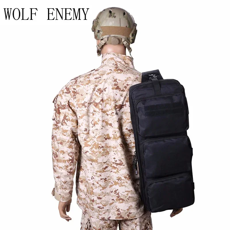 

MP5 Tactical Backpack Outdoor CS Airsoft Hunting Rifle Gun Bag 60cm Single Shoulder Bag Oxford Rifle Case