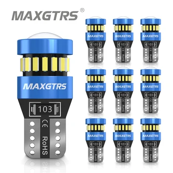 10x W5W T10 LED Canbus luces interiores de coche para Dacia Duster Logan Sandero Stepway Lodgy MCV 2 Renault Megane Modus Espace Laguna
