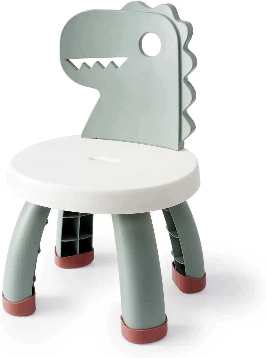 Plastic Dinosaur Chair for Children, Lightweight Step Stool, Non-slip Seat, Sturdy and Durable, Use for Classroom and Outdoor