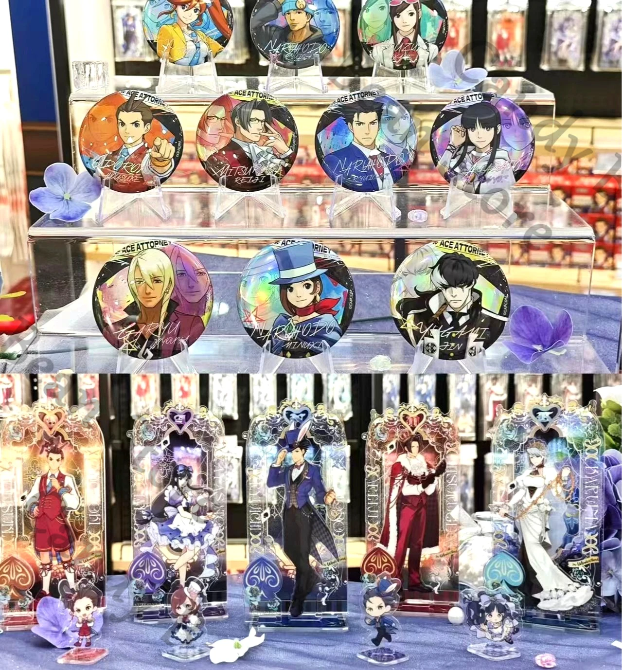 

Подлинная акриловая фигурка Ace Attorney Anime Phoenix Wright Miles Edgeworth Mei, акриловая подставка для косплея, мультяшная цветная бумажная подставка, Рождество