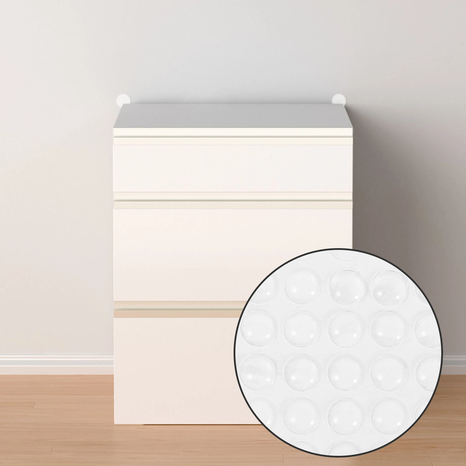 

100pcs Self-Adhesive Silicone Cabinet Bumpers Clear Drawer Stops Noise Absorbing Furniture Protectors For Kitchen Cabinets