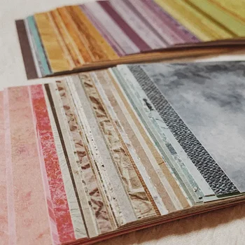 150 adet gökkuşağı renk doku arka plan kraft el işi kağıdı kolaj önemsiz dergisi Ephemera DIY albümü Scrapbooking malzeme kağıt paketi