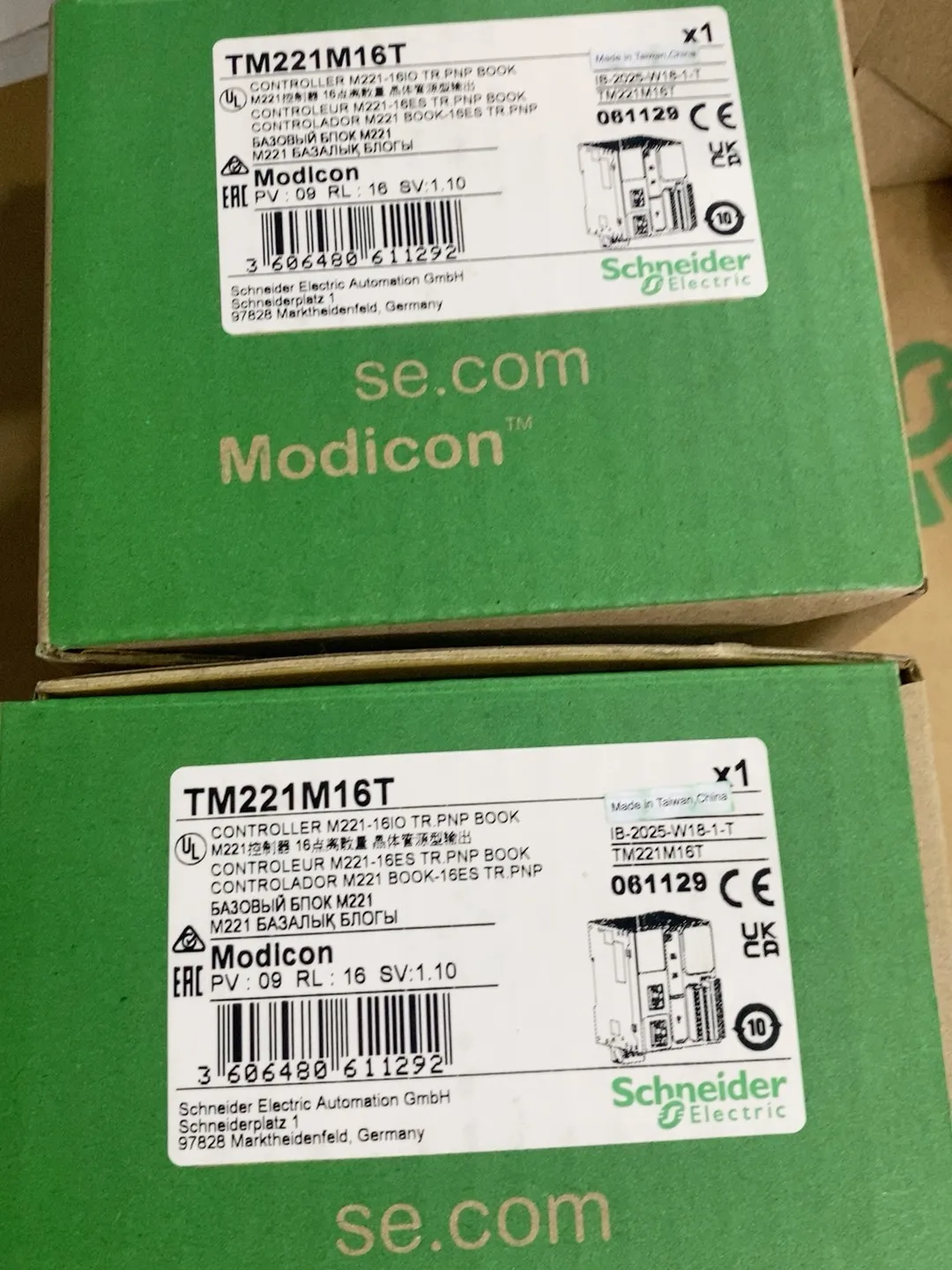 

Модуль Schneider PLC TM221M16T, новый оригинал