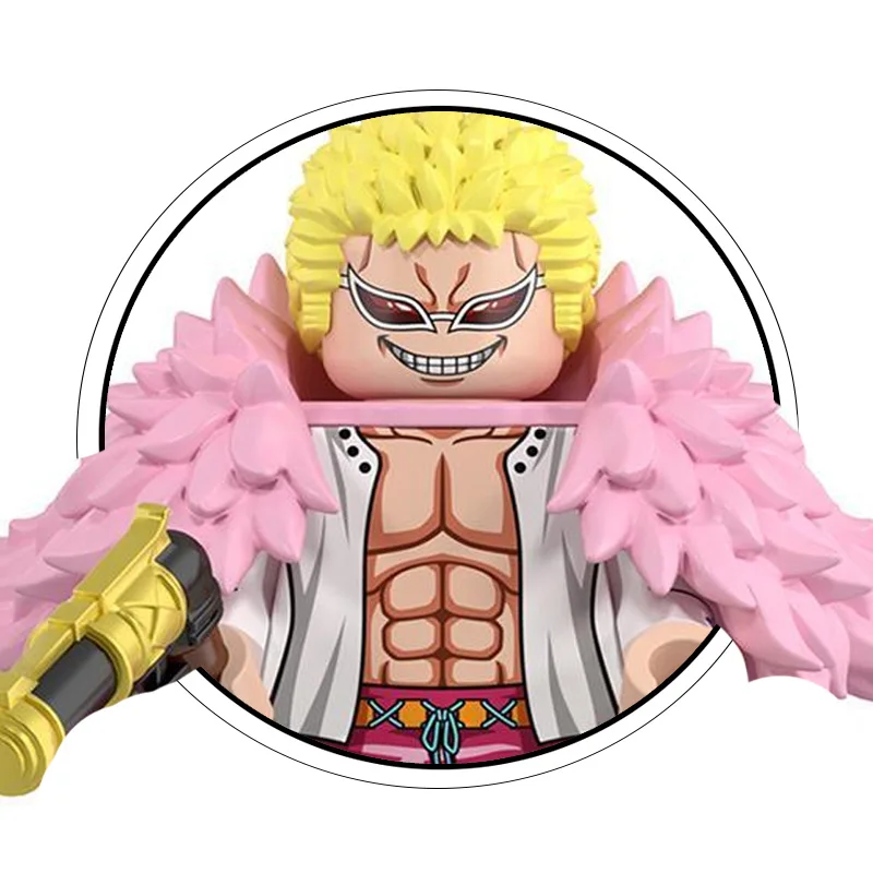8-teiliges Set Luffy Zoro Nami Sanji Chopper Bausteine Mini-Actionfiguren Zubehör Weihnachtsgeschenke für Kinder