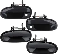 (Set of 2) Front Rear Pair Car Outside Exterior Door Handles For Honda Civic EK3 1996 1997 1998 1999 2000 72180S04J01