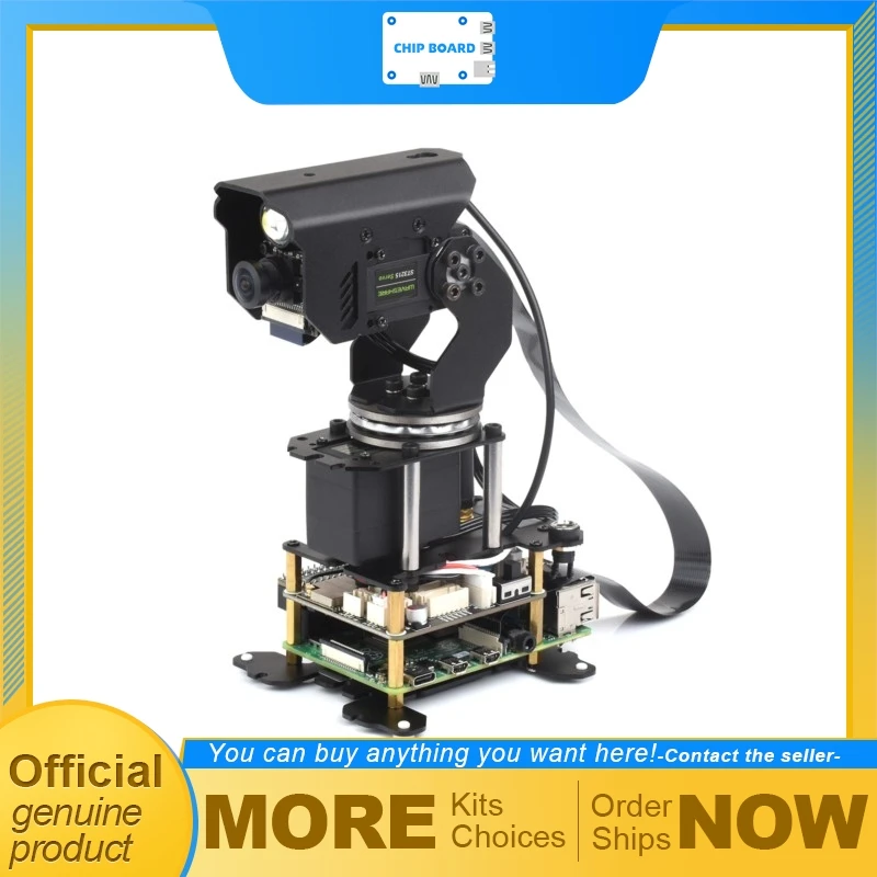 waveshare 360° Omnidirectional 2-Axis Pan-Tilt Camera Module, High Torque, Serial Bus Servo Driven