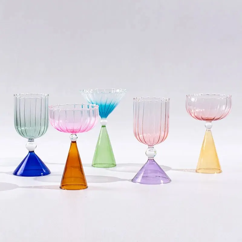 

Nordic Minimalist Cocktail Glass High-temperature Resistant Glass Creative Glass Champagne Ice Cream Water Glass Decoration