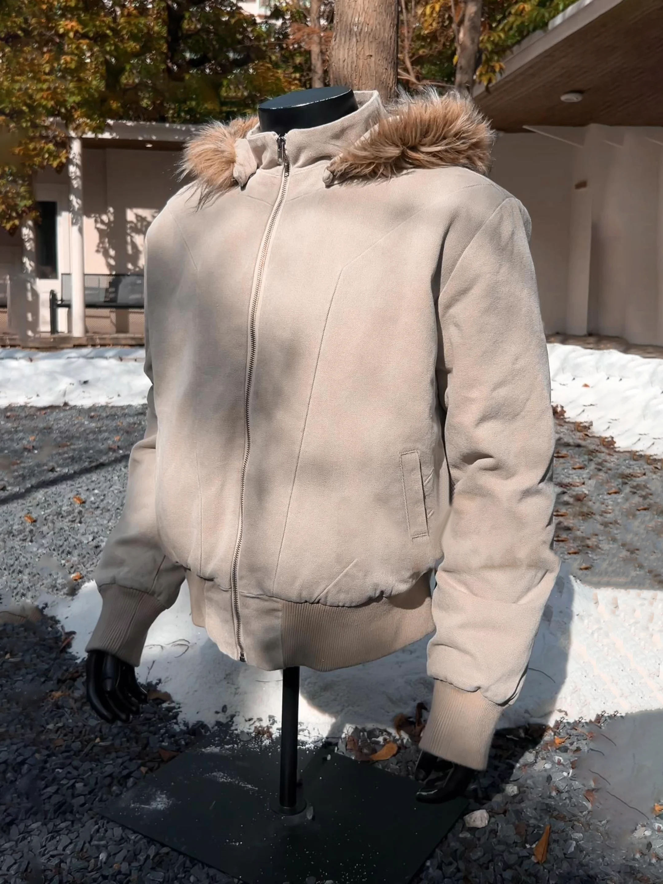 

Мужская хлопковая куртка с капюшоном в стиле ретро, зимняя парусиновая куртка с меховым воротником Boxy, Thiened Long Sve, стандартная посадка