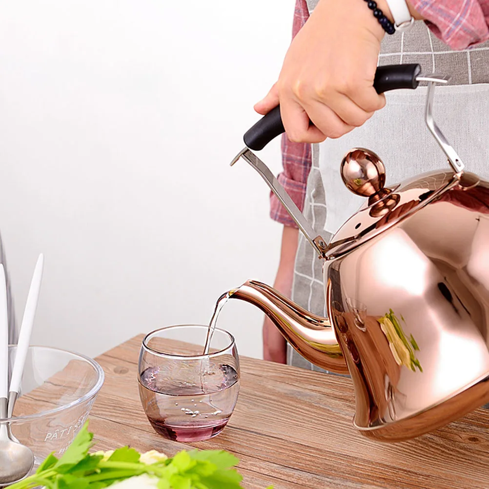

Stainless Steel Whistling Teakettle Portable Water Boiling Pot Home Hotel Stovetop Tea Pot Anti-Scalding Safe Heat-Insulated