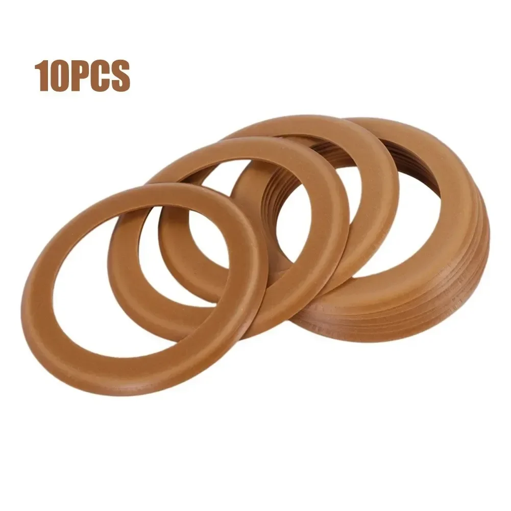 10pc Pump Piston Rings Rubber Insulated Suitable For 1100w Oil-Free Silent Air Compressor 48*68*1mm High Temperature Resistance