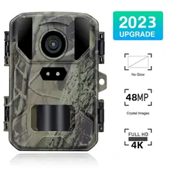 Outdoor HD4K Infrared Low Glow Arction Camera 48MP Mini Trail Game Night Vision IP66 Waterproof Hunting Wildlife Trap Game Cam