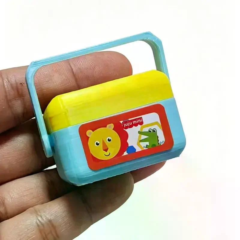 1 Set Doll House Nursery Decoration Photography Prop Miniature Shape Sorting Toy Box Dollhouse Educational Toy Model