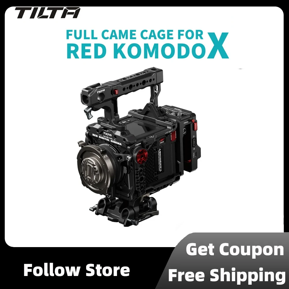 

TILTA Full Camera Cage for RED KOMODO X Camera Cage System TA-T53-FCC-B TA-T53-A-B Lightweight Pro Kit Black