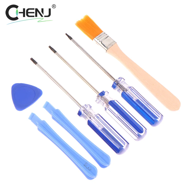 7Pcs/set Tamperproof Hole Repairing Opening Tool For Xbox One 360 PS3 PS4 PS5 Series Screw Driver Torx T6 T8 T10 Screwdriver