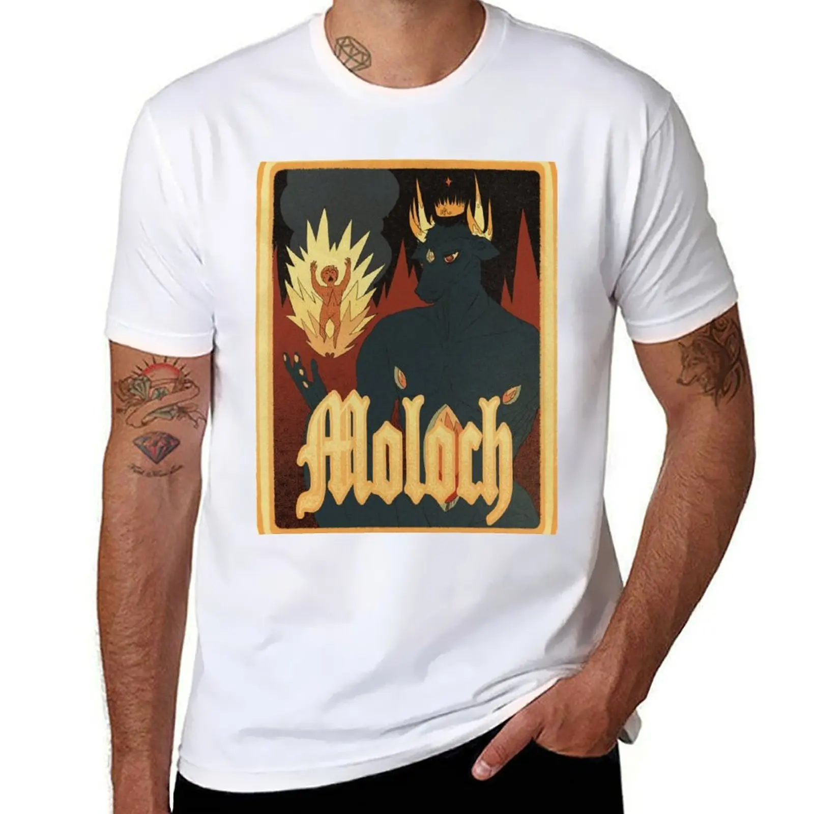

Moloch T-Shirt t shirts for man cotton funny man tshirt T-Shirt