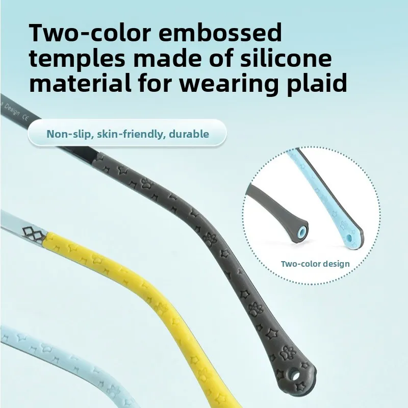 CLLOIO تنوعا TR90 وصفة طبية مرنة للأطفال نظارات مكافحة الضوء الأزرق مربع قصر النظر نظارات للقراءة النظارات التقدمية #4