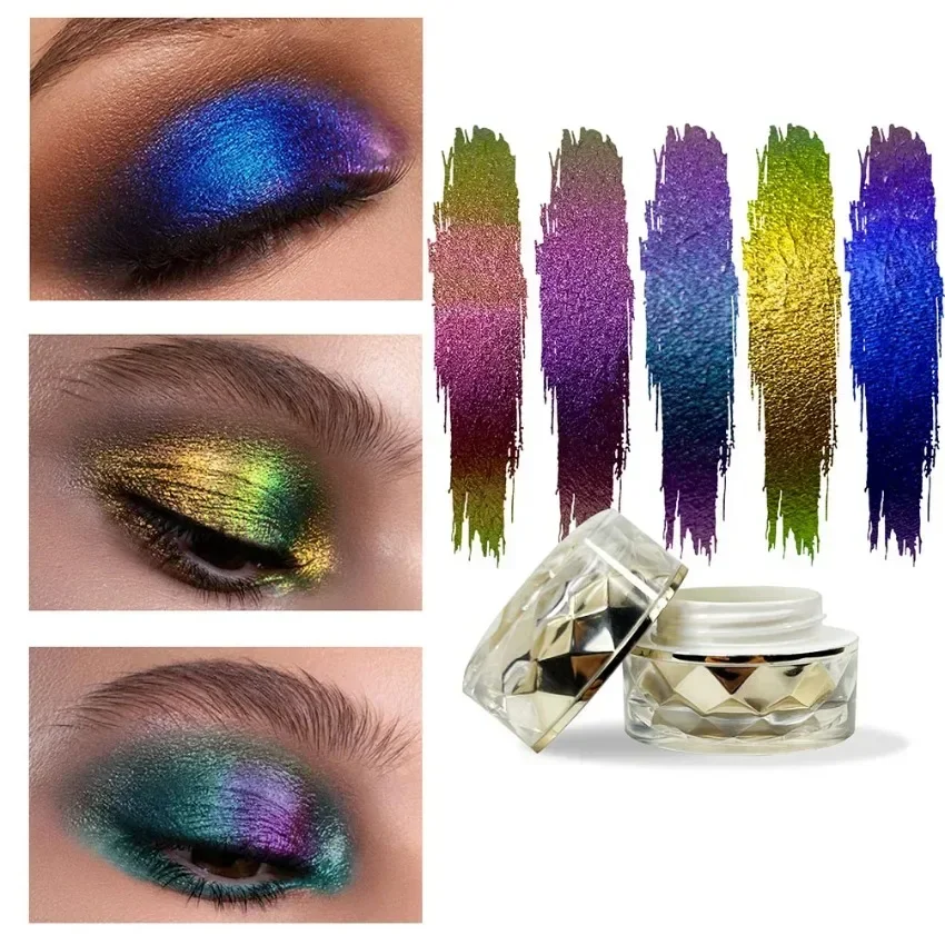 

Private Label 5colors Optical Chameleon Eyeshadow Glitter Waterproof Long Lasting Pigmented Shiny Blingbling Eyes Makeup Bulk