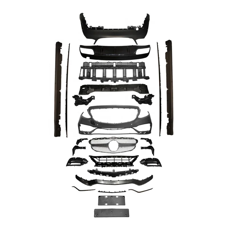 

C63 Auto Parts Body Kit for Mercedes Benz W205 Modified to 2016 C63 Amg Style Bumper with Grille