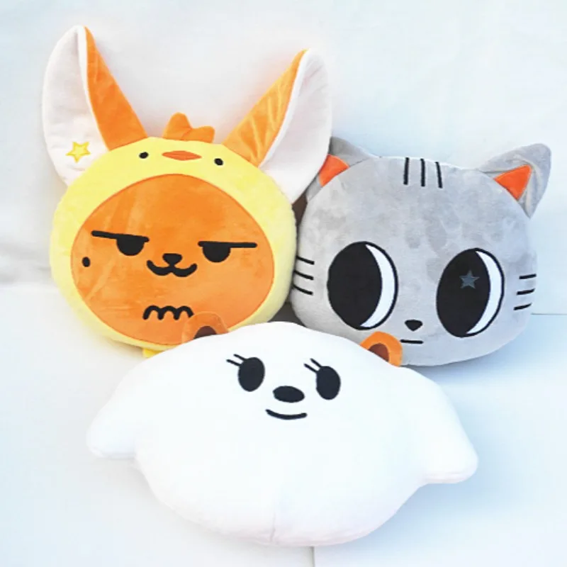 Kpop TXT Plush Pillow Soobin YEONJUN BEOMGYU TAEHYUN HUENINGKAI Kawaii Cartoon Animal Plushie Cute Korean Throw Pillows Decor