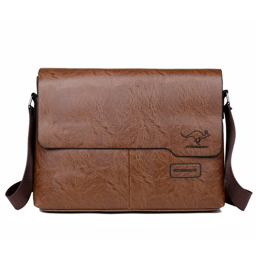Bolso de hombro de marca de lujo para hombre, bolso de negocios de cuero para IPAD, bolso de mensajero para hombre, bolso bandolera lateral grande, bolso cruzado de moda para hombre