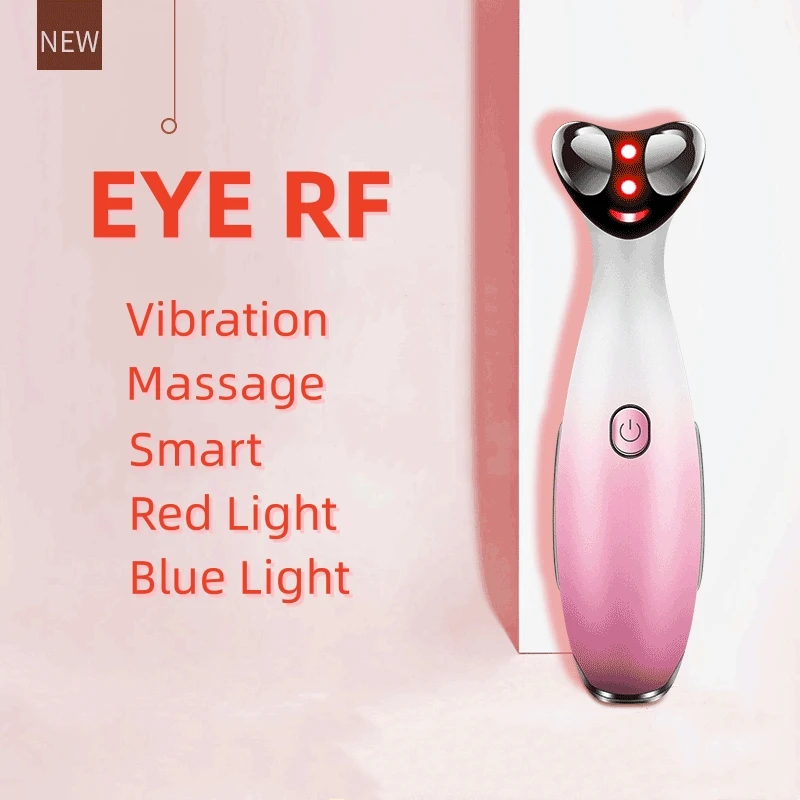 جهاز التجميل RF المحمول الضوء الأحمر LED الاهتزاز الدافئ مدلك العين للوجه لشد الجلد ورفع الهالات السوداء #3