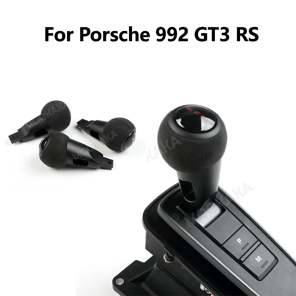

Carbon fiber leather car shift knob manual shift knob horizontal bar suitable for Porsche 911 shifter 992 GT3 2021-2022
