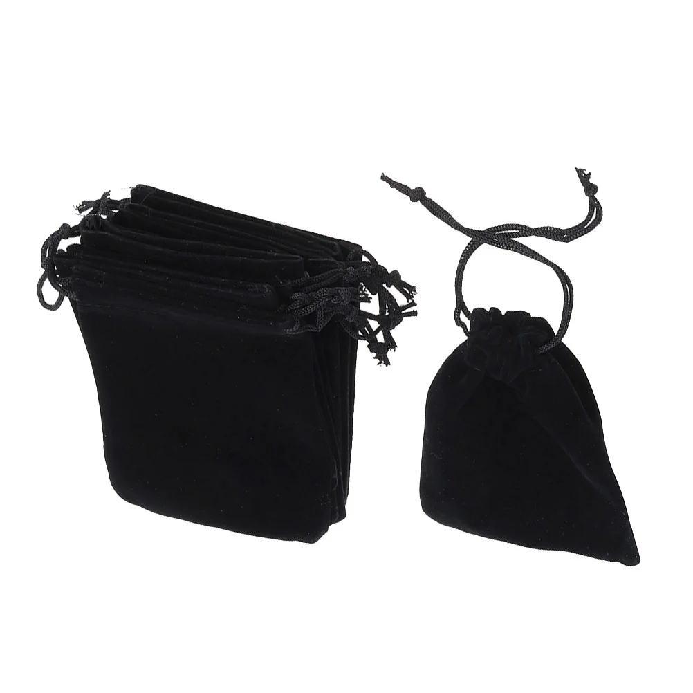 30 قطعة أكياس الرباط القماش الأسود 7x9 سنتيمتر قسط الحقائب للهدايا الصغيرة الشوكولاته الخرز الزفاف لصالح أكياس هدايا الحفلات #1