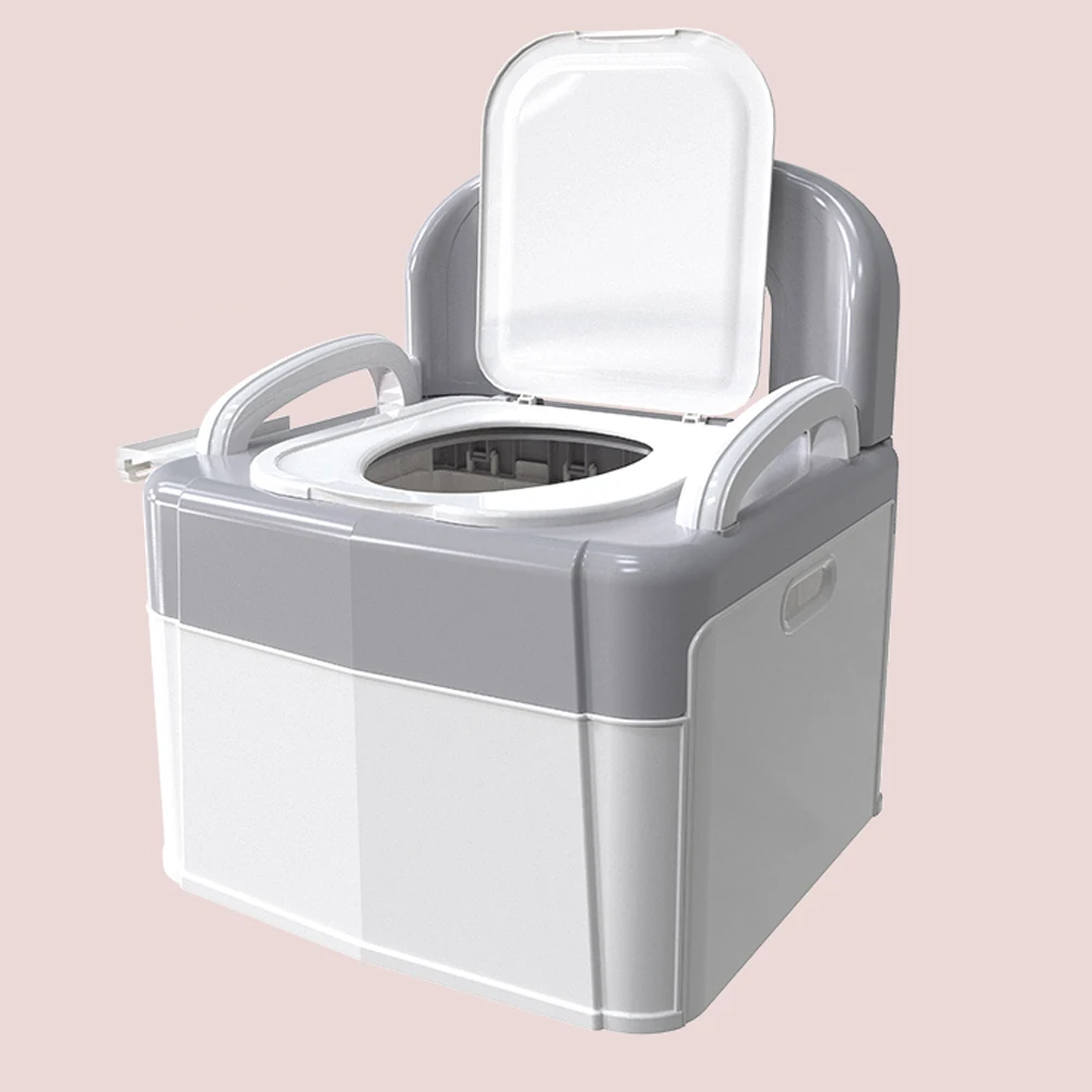 Portable Folding  Pedestal Pan Indoor Moveable Bathroom Adult Old People Pregnant Women Anti-skid Potty Chair Outdoor Camping